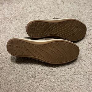 Sperry topsides loafers green plaid new worn once